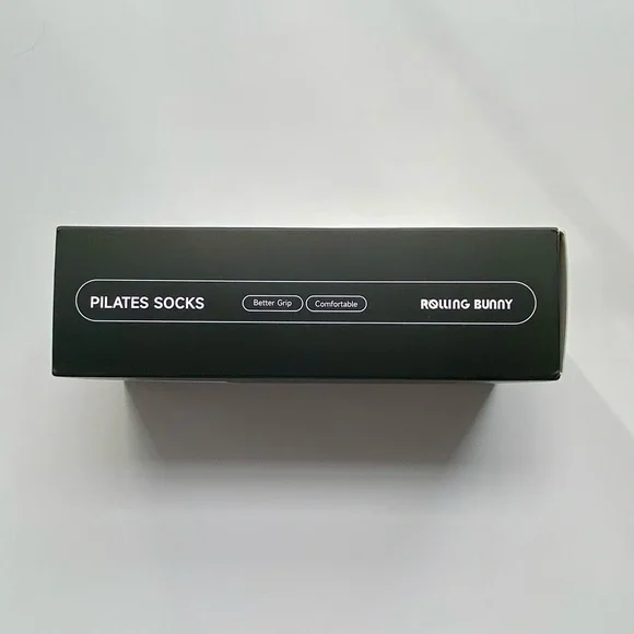Rolling Bunny Pilates Socks, Barre Yoga Socks 3 Pairs Premium Cotton-Blend Socks - Picture 6 of 13